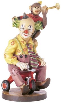 Clown Vagabund Mit Koffer Holzfigurenshop Groden