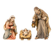 Large range of Nativities - carved in wood made by the artists of Val ...
