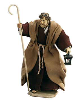 St.Joseph w/ walking stick and lantern LE10903-03B (4,72", color)