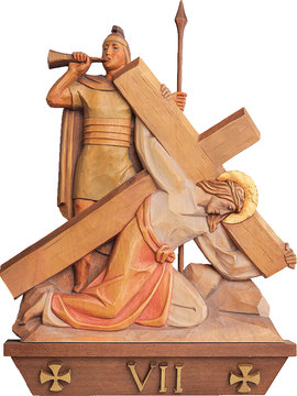 VII Jesus falls for the second time LE30001-7 (5,91", color)