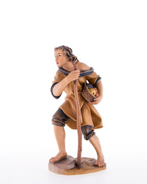 Shepherd with fruit - basket LE10175-12 (3,15", color)