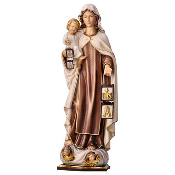 Holyart Aureola Madonna Stelle Ottone Dorato 20 cm 